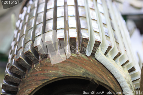 Image of Stator of a big electric motor