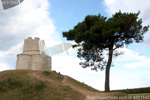 Image of Ancient church on the hill in Nin, Croatia