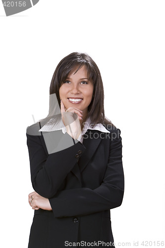 Image of Businesswoman smiling