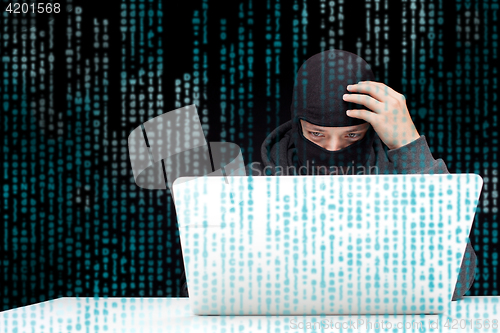 Image of Burglar breaks into computer system