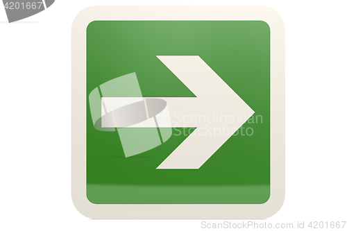 Image of Green right arrow sign