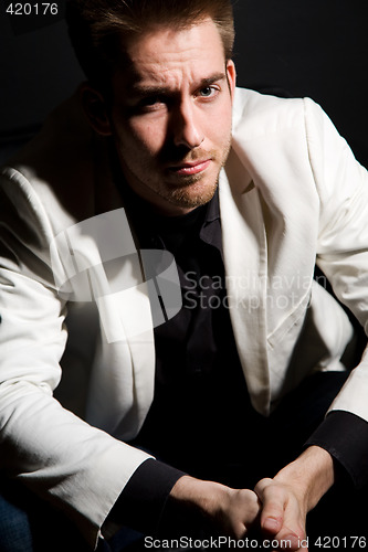 Image of Casual caucasian businessman