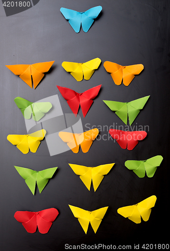 Image of origami butterflies