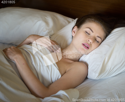 Image of sleeping woman