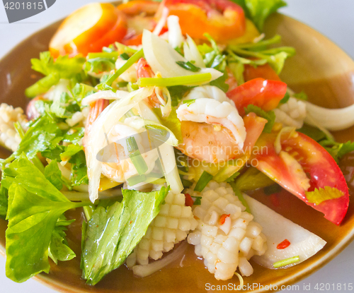 Image of noodle glass salad