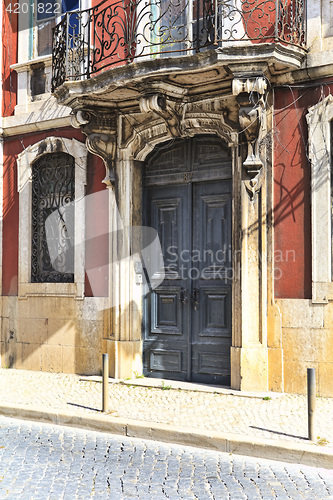 Image of Street  in old town of Lisbon, Portugal