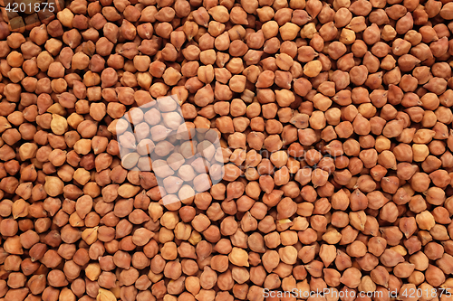 Image of Dried black chickpeas background