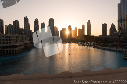 Image of musical fountain in Dubai