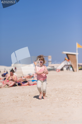 Image of little girl at beach