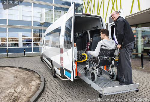 Image of Wheelchair taxi pick up