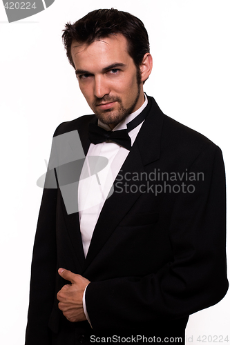 Image of Handsome man in tuxedo