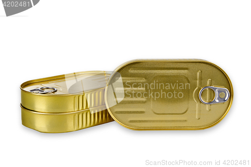 Image of Golden aluminium can