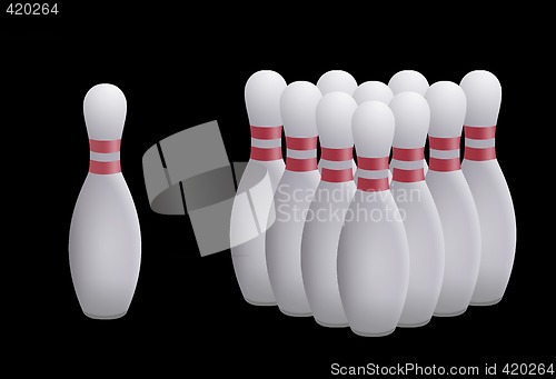 Image of Bowling skittles