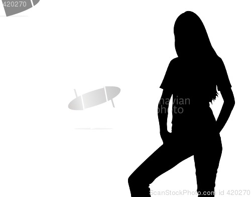 Image of Silhouette girl