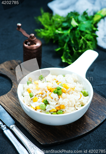Image of rice with vegetables