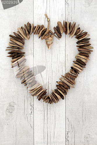 Image of Rustic Driftwood Heart 