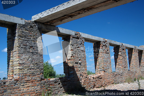 Image of Lost city. Near Chernobyl area. Modern ruins. Ukraine