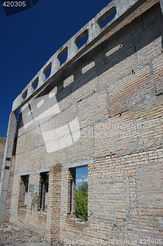 Image of Lost city. Near Chernobyl area. Modern ruins. Ukraine