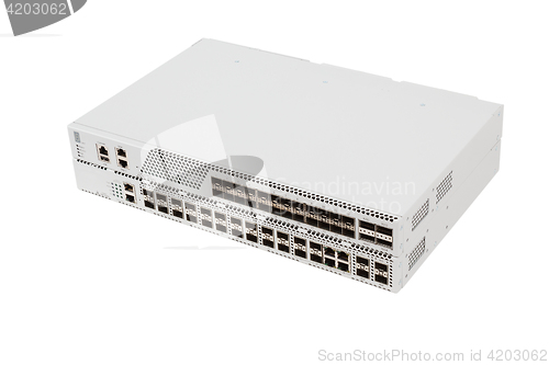 Image of Gigabit Ethernet switch with SFP slot