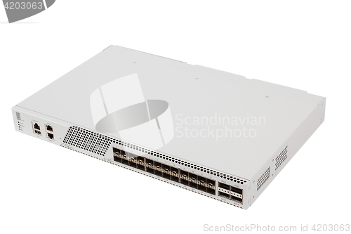 Image of Gigabit Ethernet switch with SFP slot