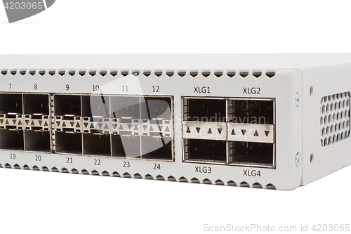 Image of Gigabit Ethernet switch with SFP slot