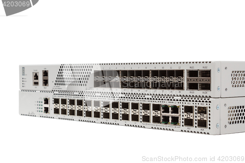 Image of Gigabit Ethernet switch with SFP slot