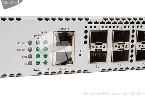Image of Gigabit Ethernet switch with SFP slot