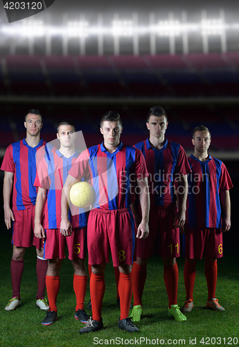 Image of soccer players team