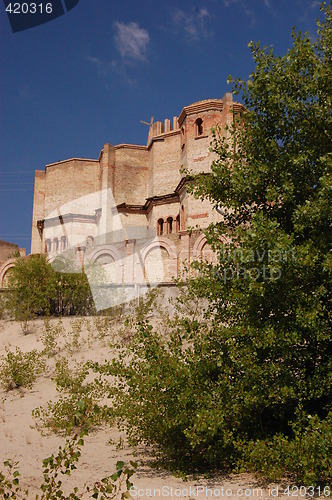 Image of Lost city. Near Chernobyl area. Modern ruins. Ukraine