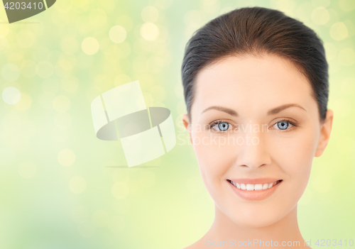 Image of close up of beautiful young woman face