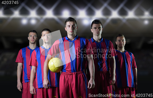 Image of soccer players team