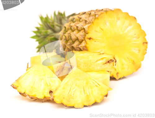 Image of pineapple on white