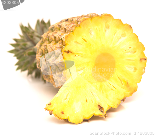 Image of pineapple on white