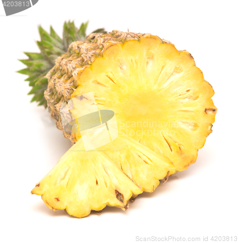 Image of pineapple on white