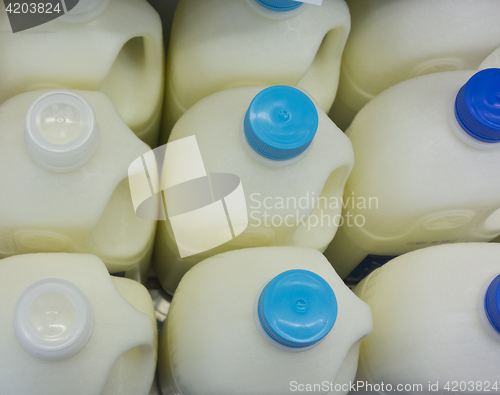 Image of milk bottles