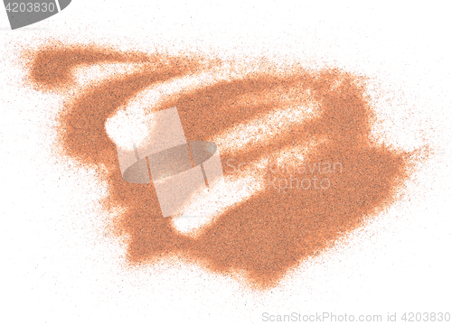 Image of pile of red sand