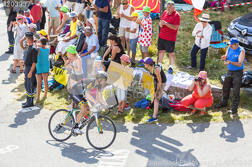 Image of The Cyclist Jacques Janse van Rensburg on Col du Glandon - Tour 