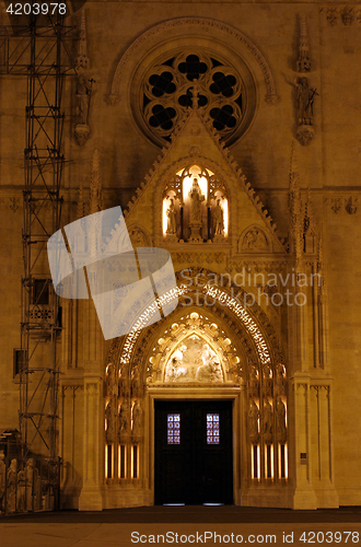 Image of Entrance portal of the Zagreb cathedral