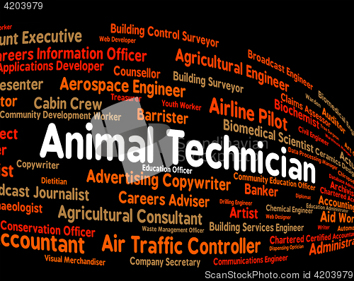 Image of Animal Technician Represents Skilled Worker And Artisan