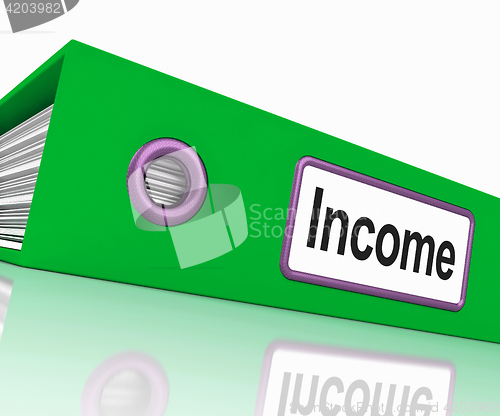 Image of Income File Showing Earnings And Revenue Documents