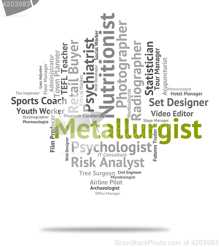 Image of Metallurgist Job Indicates Words Hire And Jobs