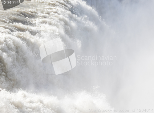 Image of Gullfoss waterfall - Iceland - Detail