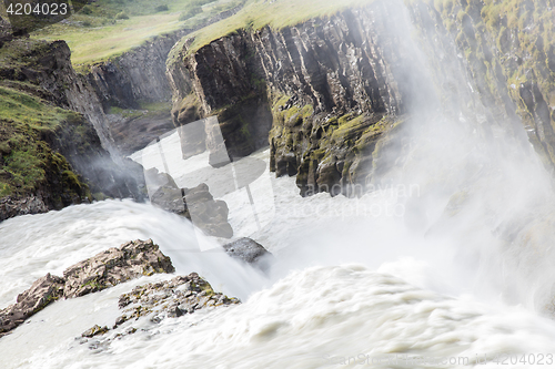 Image of Gullfoss waterfall - Iceland - Detail