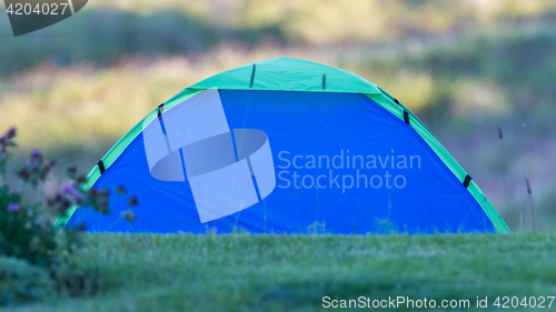 Image of Small blue tent