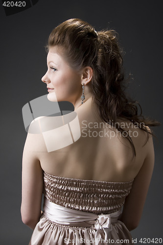 Image of Portrait of young beautiful woman