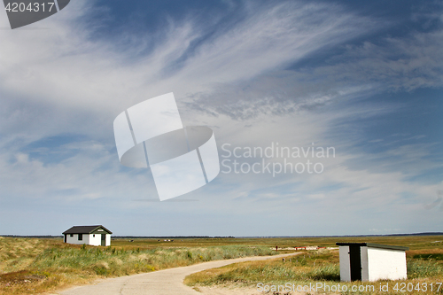 Image of House in a Danish landscapes in the summer