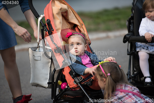 Image of babies in the park