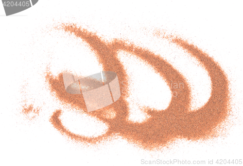 Image of pile of red sand
