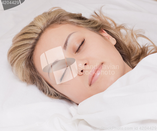 Image of sleeping woman