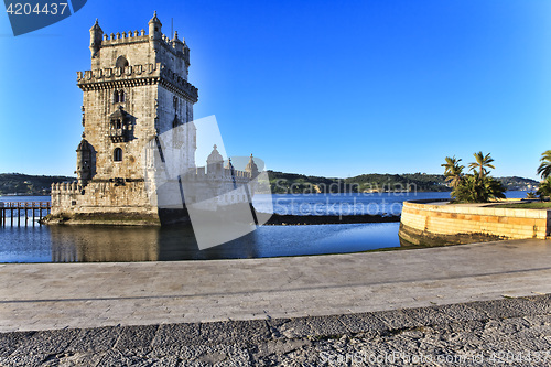 Image of Belem Tower - Torre De Belem In Lisbon, Portugal 